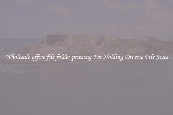 Wholesale office file folder printing For Holding Diverse File Sizes