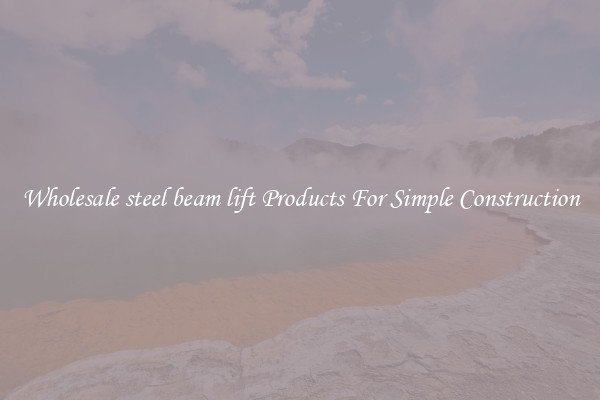 Wholesale steel beam lift Products For Simple Construction