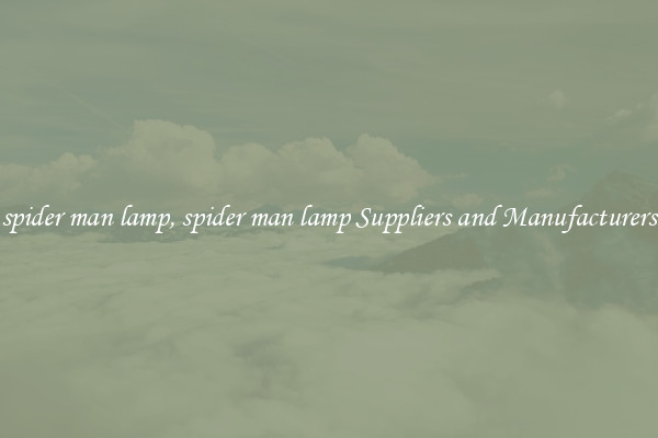 spider man lamp, spider man lamp Suppliers and Manufacturers