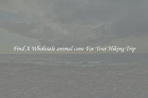 Find A Wholesale animal cane For Your Hiking Trip