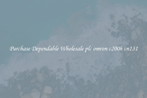 Purchase Dependable Wholesale plc omron c200h cn131