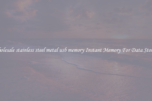 Wholesale stainless steel metal usb memory Instant Memory For Data Storage