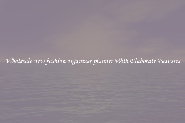Wholesale new fashion organizer planner With Elaborate Features
