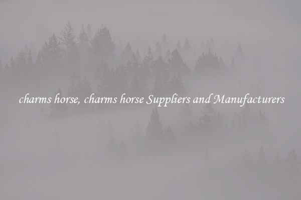 charms horse, charms horse Suppliers and Manufacturers