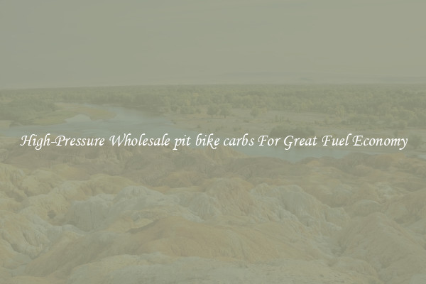 High-Pressure Wholesale pit bike carbs For Great Fuel Economy