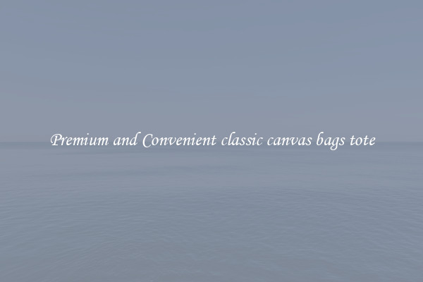 Premium and Convenient classic canvas bags tote