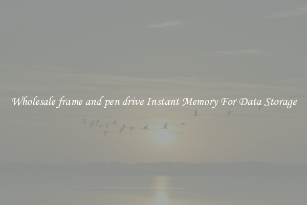 Wholesale frame and pen drive Instant Memory For Data Storage
