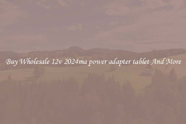 Buy Wholesale 12v 2024ma power adapter tablet And More